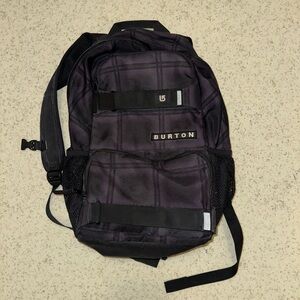 Burton Plaid Black Backpack for Men